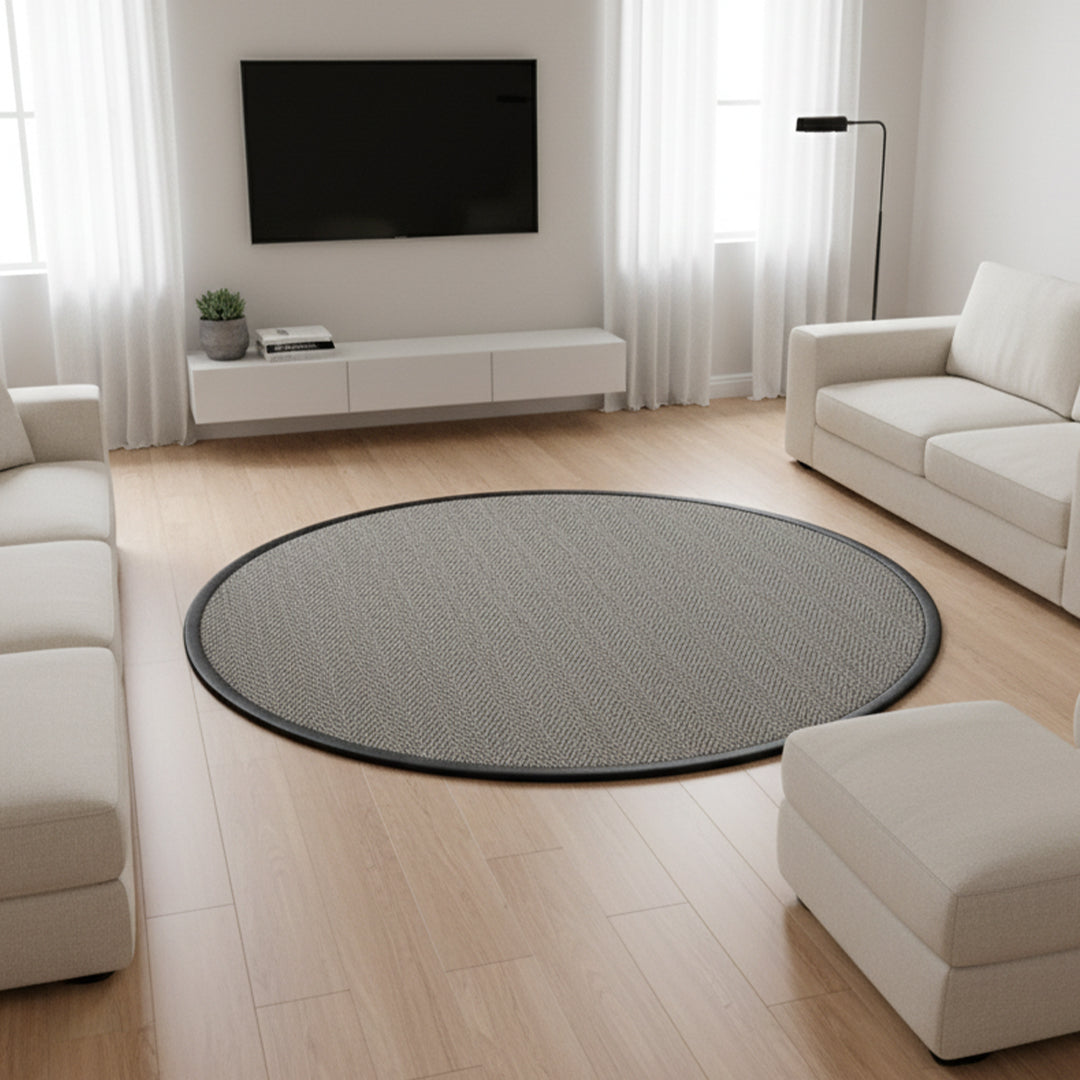 D150 CM SISAL CARPET BERLIN CH-SSLBRN-RS - Rugs - ebarza Furniture UAE | Shop Modern Furniture in Abu Dhabi & Dubai - مفروشات ايبازرا في الامارات | تسوق اثاث عصري وديكورات مميزة في دبي وابوظبي