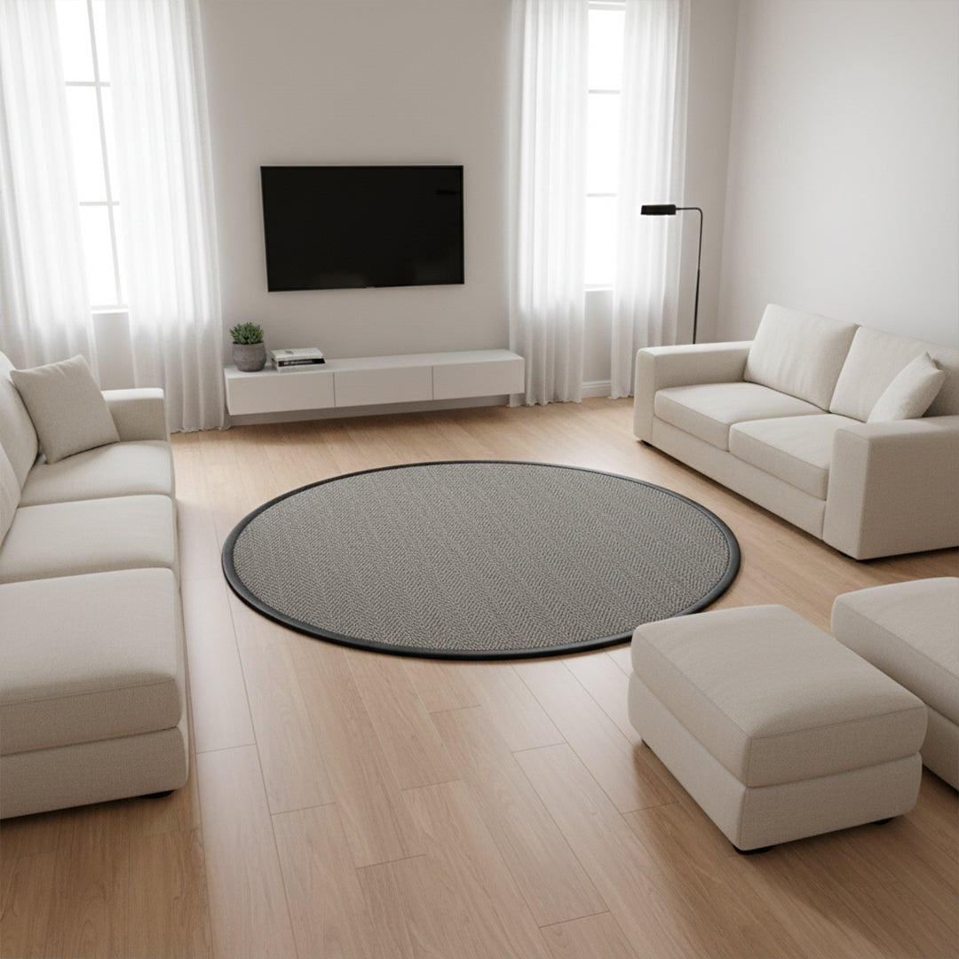 D150 CM SISAL CARPET BERLIN CH-SSLBRN-RS - Rugs - ebarza Furniture UAE | Shop Modern Furniture in Abu Dhabi & Dubai - مفروشات ايبازرا في الامارات | تسوق اثاث عصري وديكورات مميزة في دبي وابوظبي