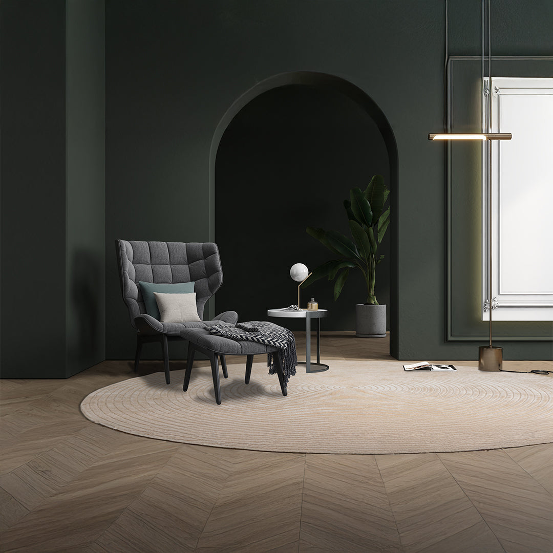 D300 Cm WOOL Clay Rug JH-22730 - Rugs - ebarza Furniture UAE | Shop Modern Furniture in Abu Dhabi & Dubai - مفروشات ايبازرا في الامارات | تسوق اثاث عصري وديكورات مميزة في دبي وابوظبي