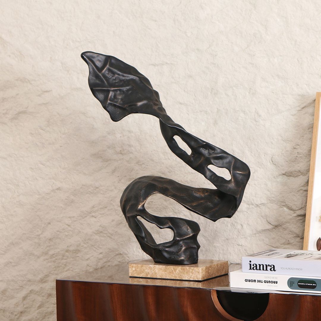 Pre-order 15 Days Delivery Dancing Lines sculpture KA5138A - Home Decor Figurines - ebarza Furniture UAE | Shop Modern Furniture in Abu Dhabi & Dubai - مفروشات ايبازرا في الامارات | تسوق اثاث عصري وديكورات مميزة في دبي وابوظبي