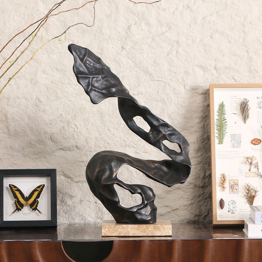 Pre-order 15 Days Delivery Dancing Lines sculpture KA5138A - Home Decor Figurines - ebarza Furniture UAE | Shop Modern Furniture in Abu Dhabi & Dubai - مفروشات ايبازرا في الامارات | تسوق اثاث عصري وديكورات مميزة في دبي وابوظبي