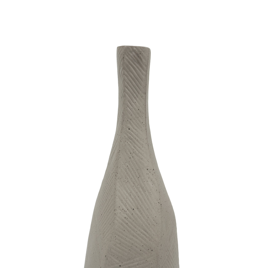 Dark Sand Medium chizzled Bottle Vase CB4370-43-R920