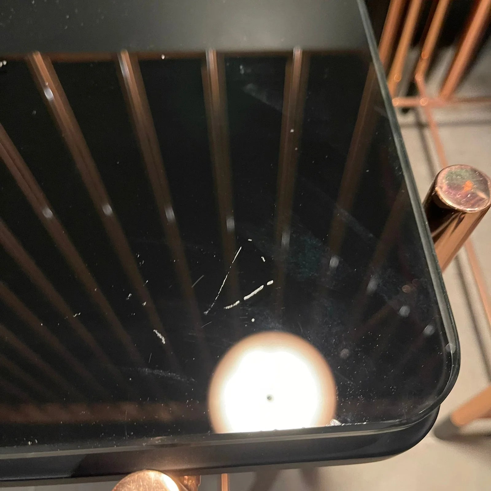 Display Item - Dali Side Table With Glass Top Dali-Side - YAS - DISPLAY ITEM - ebarza Furniture UAE | Shop Modern Furniture in Abu Dhabi & Dubai - مفروشات ايبازرا في الامارات | تسوق اثاث عصري وديكورات مميزة في دبي وابوظبي