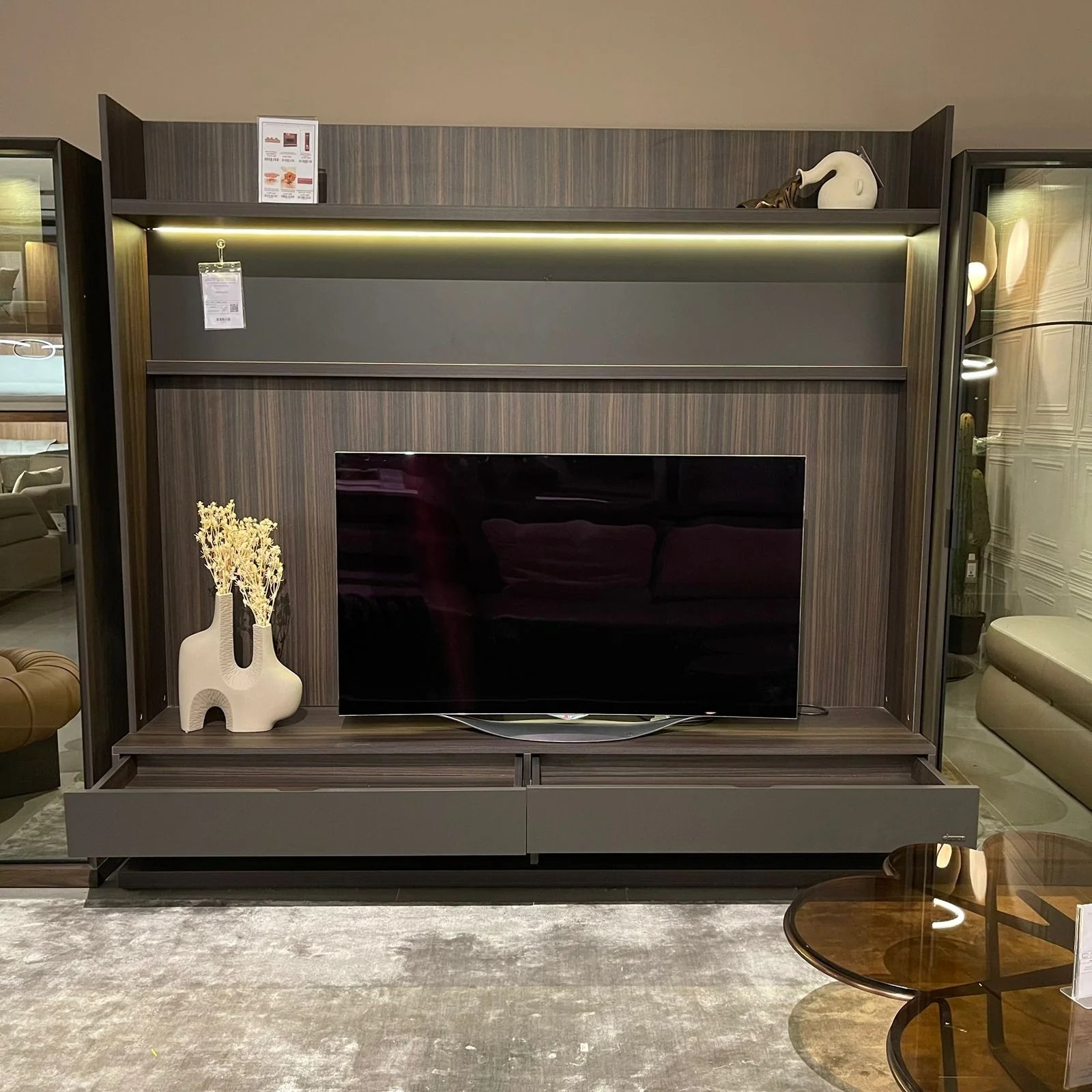 Display Item Lipa Middle T.V Block Module - Modular TV / Wall Unit YOLIPA-TVB - YAS - DISPLAY ITEM - ebarza Furniture UAE | Shop Modern Furniture in Abu Dhabi & Dubai - مفروشات ايبازرا في الامارات | تسوق اثاث عصري وديكورات مميزة في دبي وابوظبي