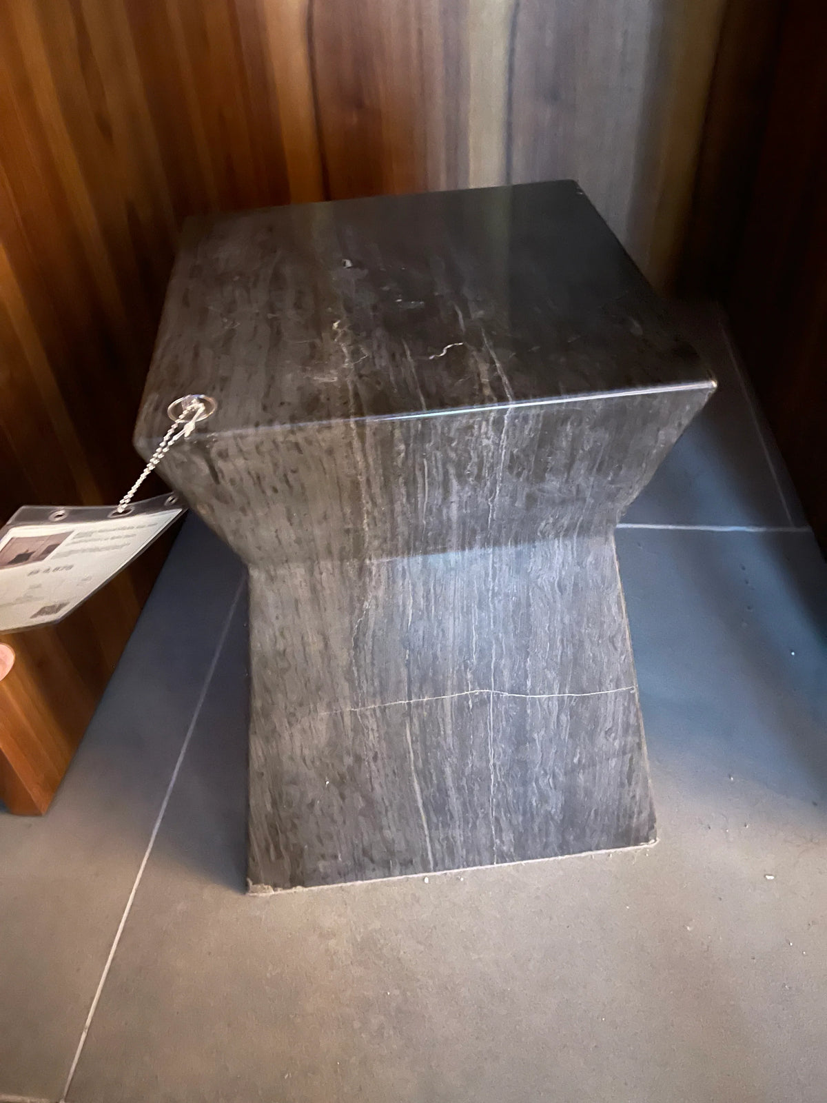 Display Item - Amazon Natural Marble Side Table 378STA - Yas
