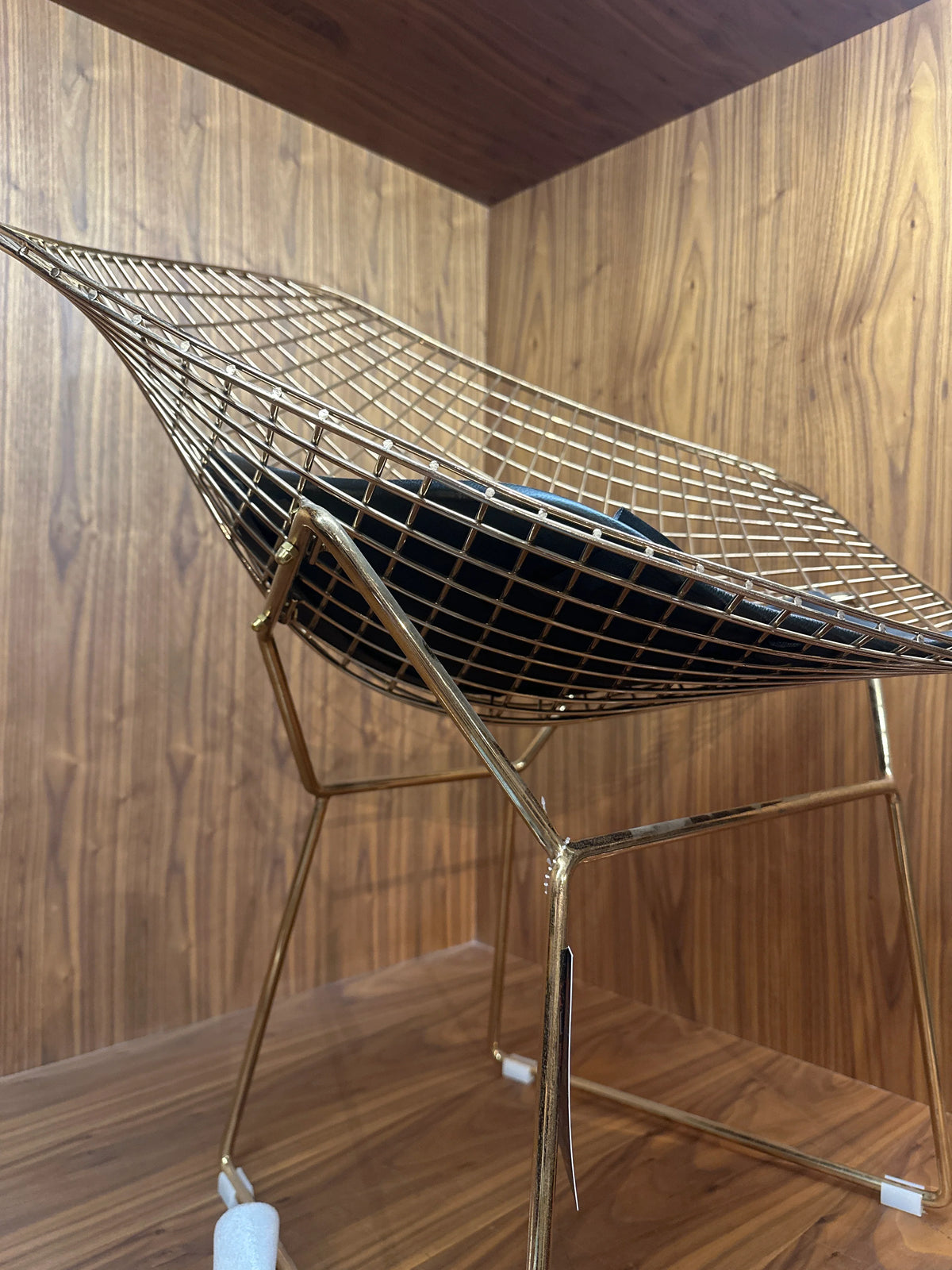Display Item - Rose Gold Diamond Wire Chair & Cushion Bp8019Rg - Yas