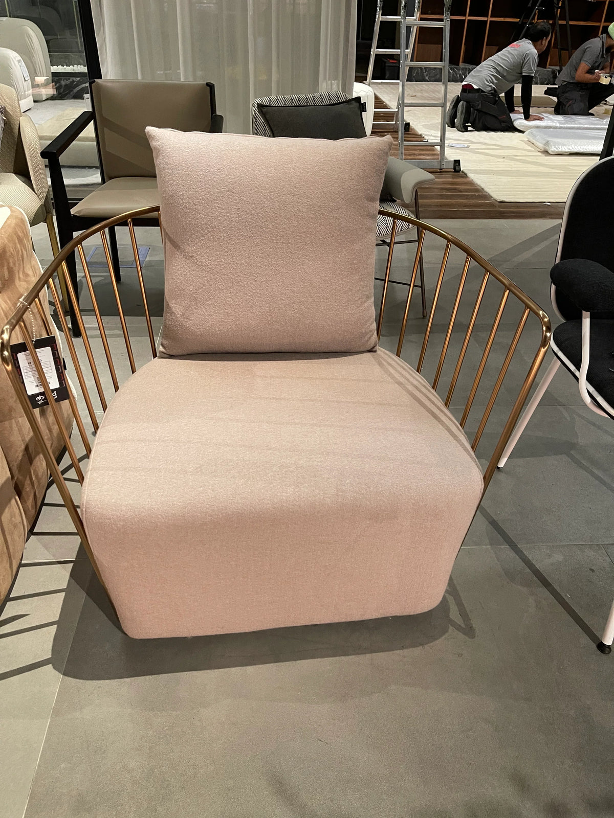 Display Item - Torino Stainless Steel Armchair Tra001Rg Bp8801-Rg - Yas