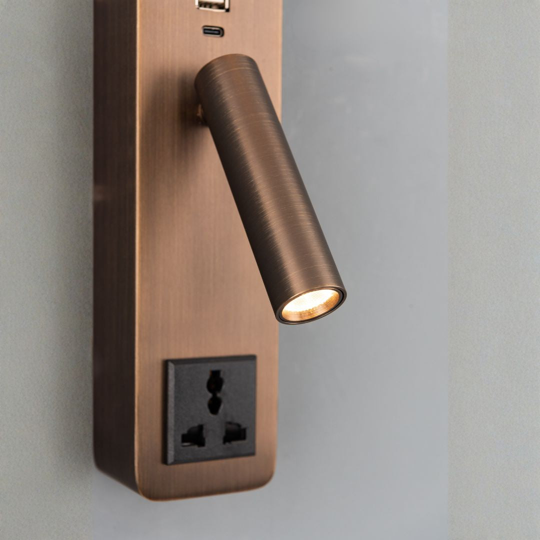 Diva Hotel Style Headboard/ Wall Reading Lamp Diva-Ez-WL(D)-28AB - Wall Lamps - ebarza Furniture UAE | Shop Modern Furniture in Abu Dhabi & Dubai - مفروشات ايبازرا في الامارات | تسوق اثاث عصري وديكورات مميزة في دبي وابوظبي