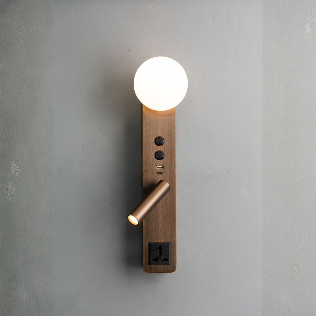 Diva Hotel Style Headboard/ Wall Reading Lamp Diva-Ez-WL(D)-28AB - Wall Lamps - ebarza Furniture UAE | Shop Modern Furniture in Abu Dhabi & Dubai - مفروشات ايبازرا في الامارات | تسوق اثاث عصري وديكورات مميزة في دبي وابوظبي