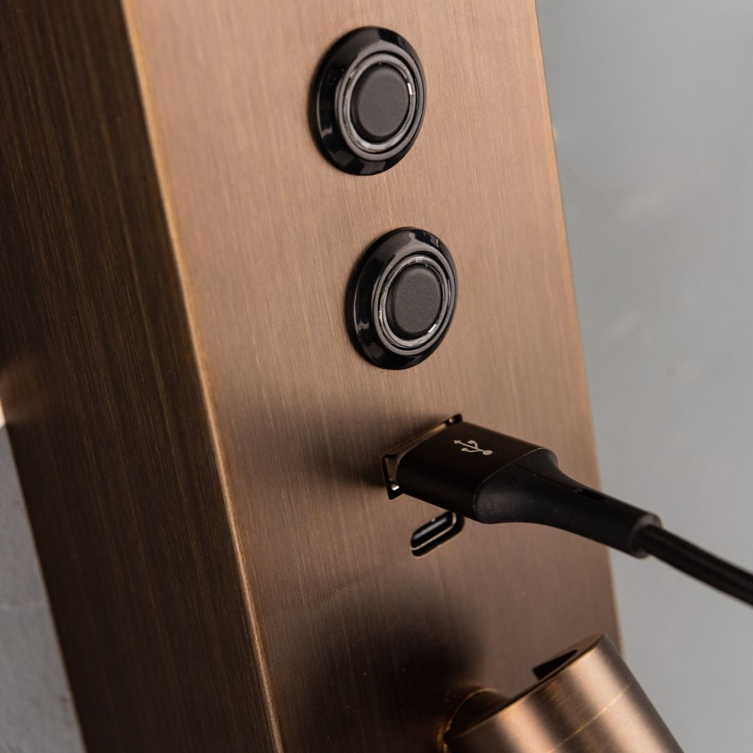 Diva Hotel Style Headboard/ Wall Reading Lamp Diva-Ez-WL(D)-28AB - Wall Lamps - ebarza Furniture UAE | Shop Modern Furniture in Abu Dhabi & Dubai - مفروشات ايبازرا في الامارات | تسوق اثاث عصري وديكورات مميزة في دبي وابوظبي