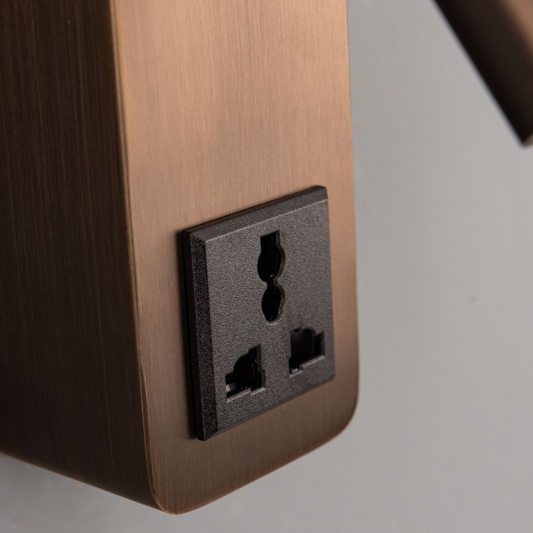 Diva Hotel Style Headboard/ Wall Reading Lamp Diva-Ez-WL(D)-28AB - Wall Lamps - ebarza Furniture UAE | Shop Modern Furniture in Abu Dhabi & Dubai - مفروشات ايبازرا في الامارات | تسوق اثاث عصري وديكورات مميزة في دبي وابوظبي