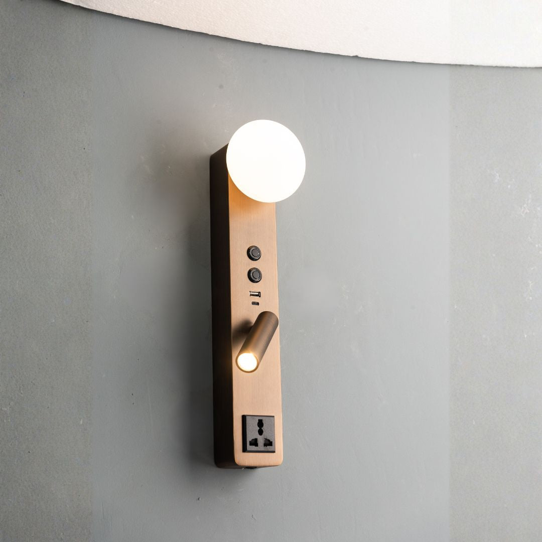 Diva Hotel Style Headboard/ Wall Reading Lamp Diva-Ez-WL(D)-28AB - Wall Lamps - ebarza Furniture UAE | Shop Modern Furniture in Abu Dhabi & Dubai - مفروشات ايبازرا في الامارات | تسوق اثاث عصري وديكورات مميزة في دبي وابوظبي