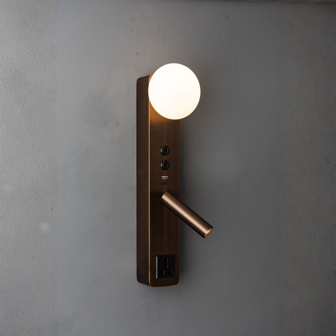 Diva Hotel Style Headboard/ Wall Reading Lamp Diva-Ez-WL(D)-28AB - Wall Lamps - ebarza Furniture UAE | Shop Modern Furniture in Abu Dhabi & Dubai - مفروشات ايبازرا في الامارات | تسوق اثاث عصري وديكورات مميزة في دبي وابوظبي