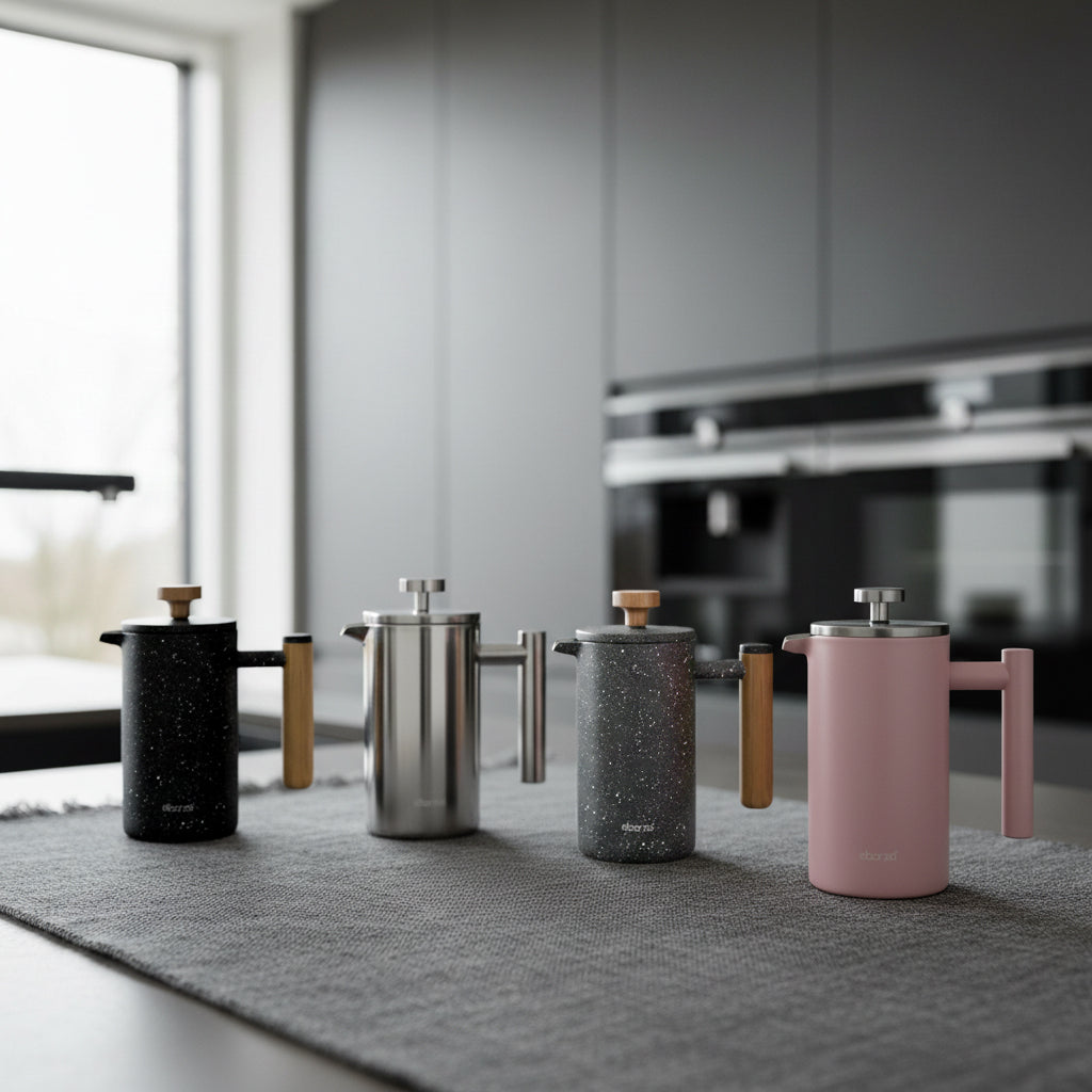 Pre-order 15 Days Delivery Double Wall Stainless Steel French Press P1001 (350ml) - Coffee and Tea Pots - ebarza Furniture UAE | Shop Modern Furniture in Abu Dhabi & Dubai - مفروشات ايبازرا في الامارات | تسوق اثاث عصري وديكورات مميزة في دبي وابوظبي