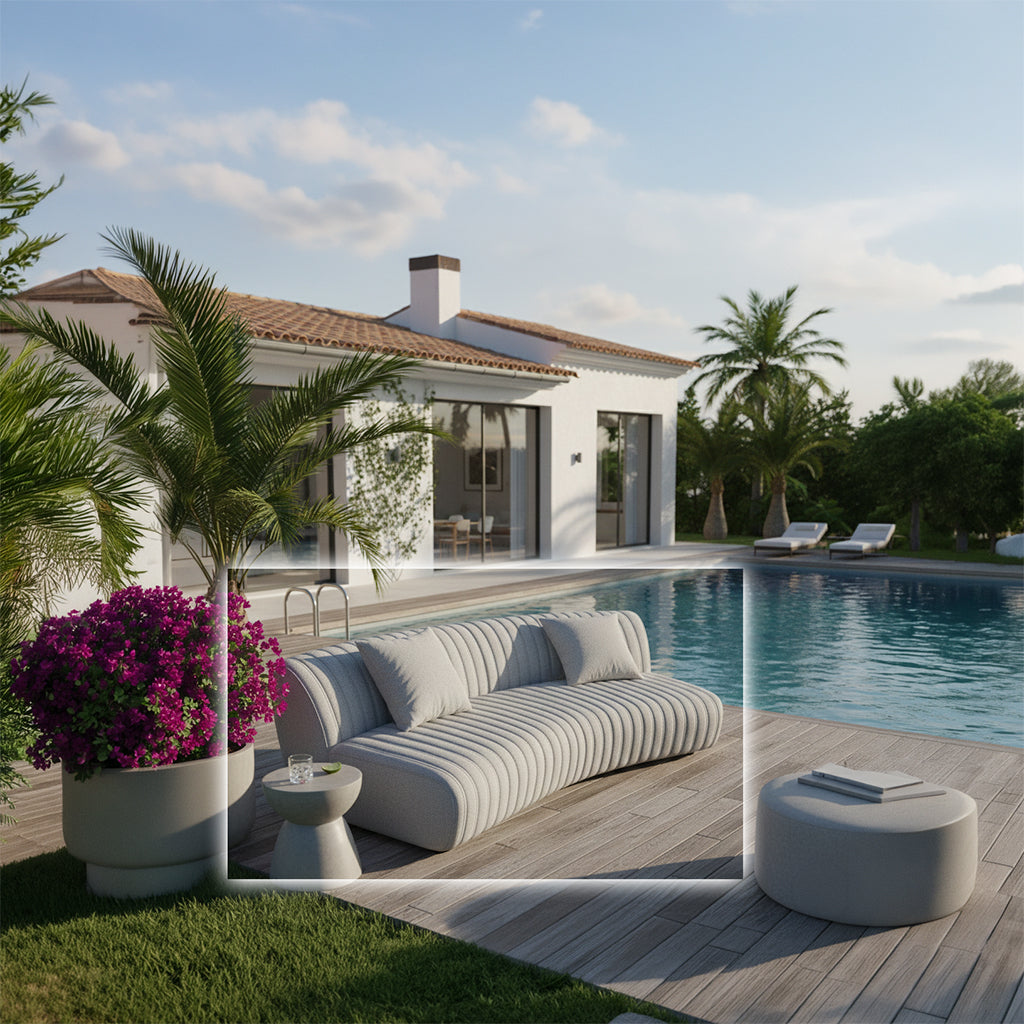 Duna 3-Seater Outdoor Sofa Model LT-E-04D+2*CU-02 - Outdoor Sofas - ebarza Furniture UAE | Shop Modern Furniture in Abu Dhabi & Dubai - مفروشات ايبازرا في الامارات | تسوق اثاث عصري وديكورات مميزة في دبي وابوظبي