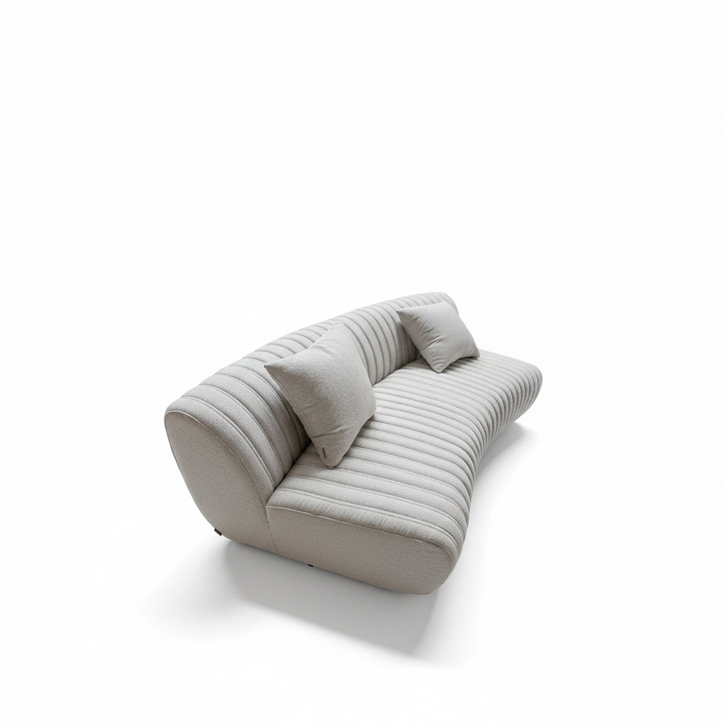 BEACON Duna 3-Seater outdoor sofa with cushioned seats and wooden frame, perfect for garden or patio lounging.