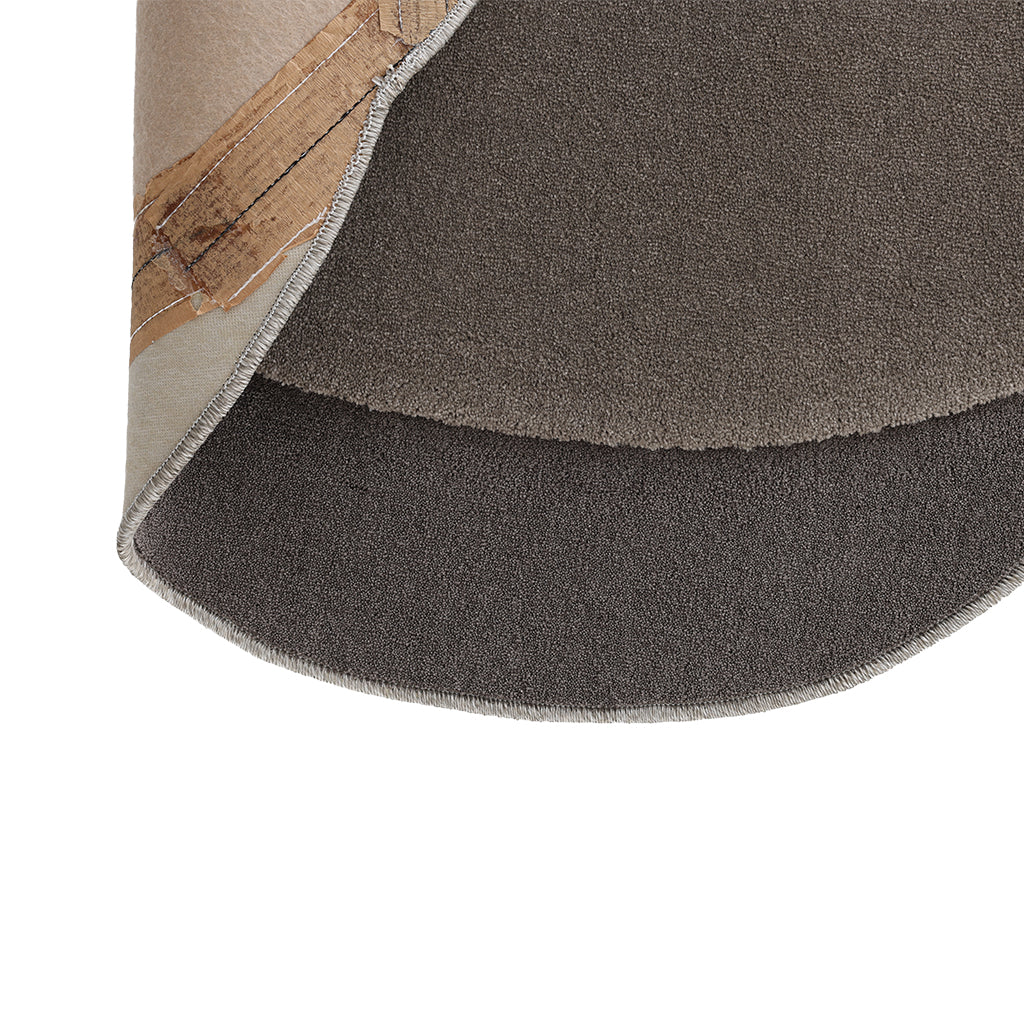 245x240 CM ECLIPSE-01 Round Rug - CP BROWN88 (C1631) - UD HALIM97 (HOLM 97) - SP (C1901) - ECL-01