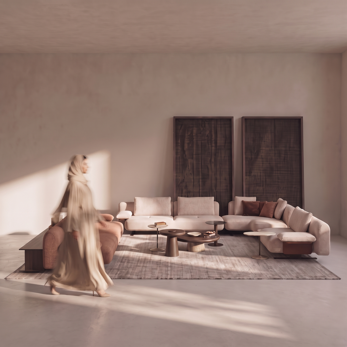 Edge corner sofa set with marble side table from HOMAGE KOLTUK, featuring plush upholstery and contemporary design.