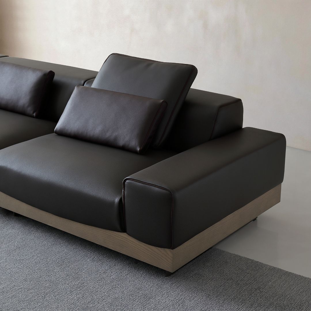 Expano sofa model A1(Z) and A1(Y) by BEACON, modern fabric sofa with plush cushions, in a stylish living room setting.