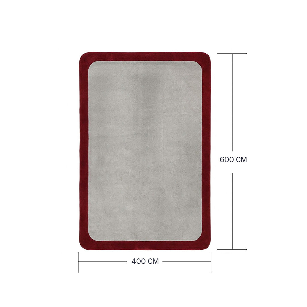 600X400 Cm FRAME-04 ROUNDED CORNER CARPET - BROWN 88 (INNER-C1631)-(OUTER-BOUNTY 20)-FM04