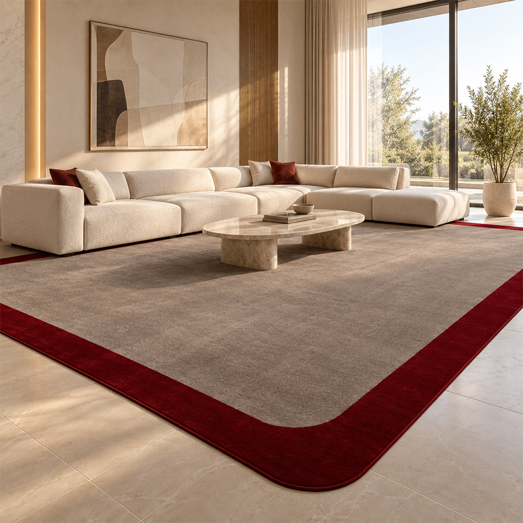 600X400 Cm FRAME-04 ROUNDED CORNER CARPET - BROWN 88 (INNER-C1631)-(OUTER-BOUNTY 20)-FM04