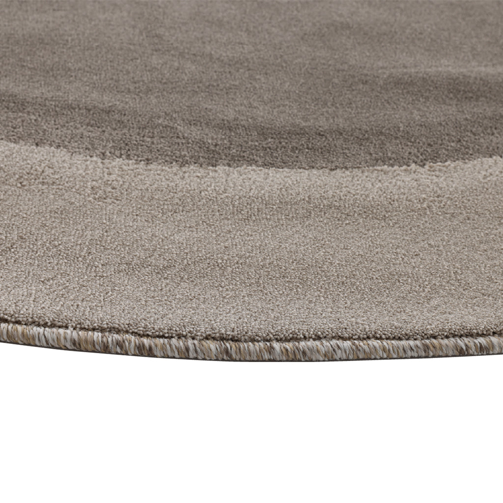 D300 CM FRAME-R06 Round Rug - INNER BROWN 88 (C1631) - OUTER (C1901)-FM-R06