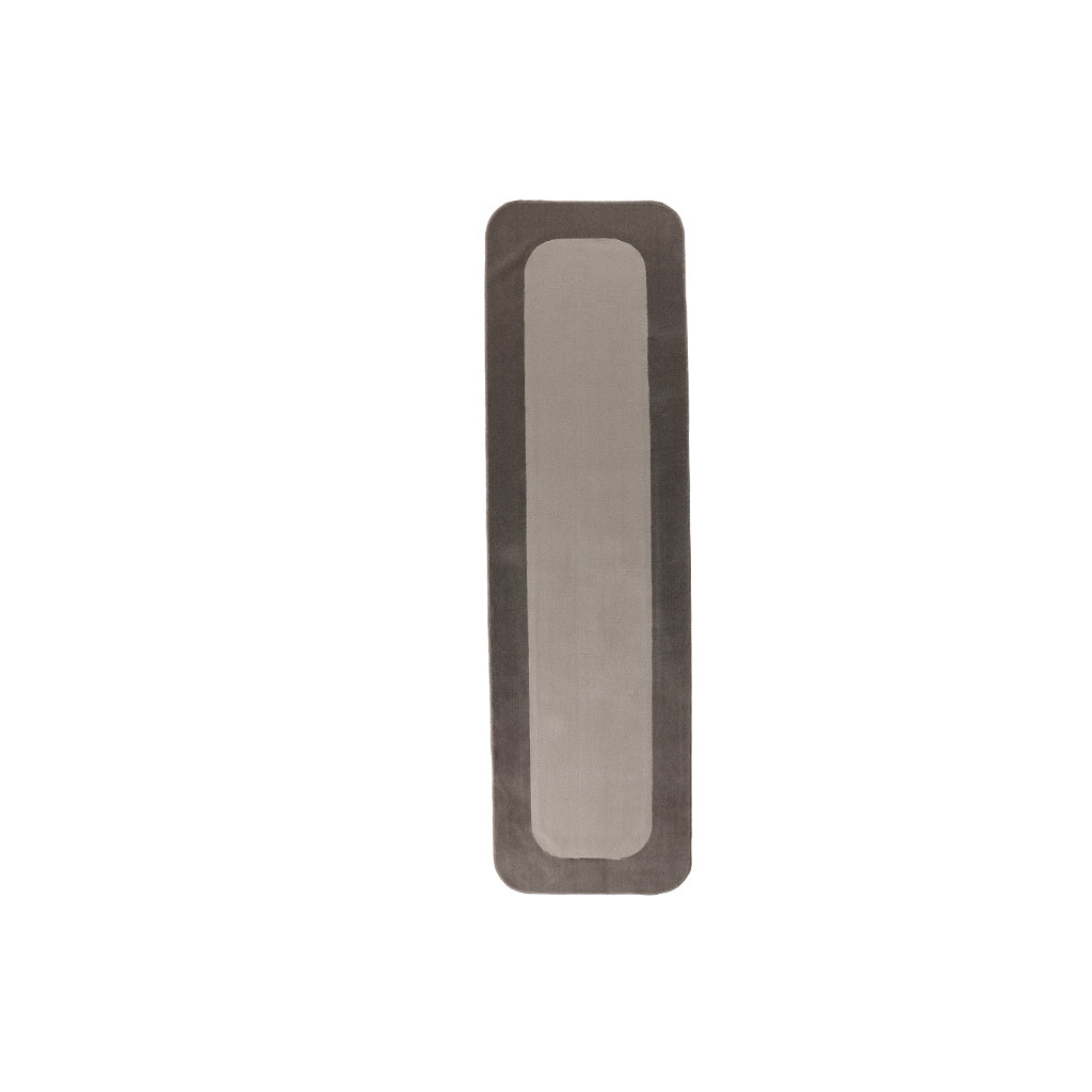 350X100 Cm FRAME-S05 ROUNDED CORNER CARPET - (INNER-C1901)-BROWN 88 (OUTER-C1631)-FM-S05