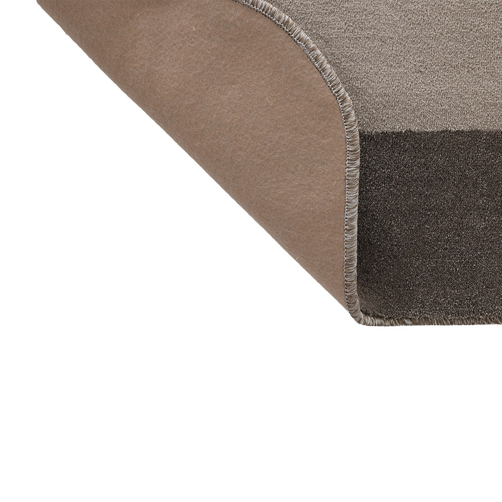 350X100 Cm FRAME-S05 ROUNDED CORNER CARPET - (INNER-C1901)-BROWN 88 (OUTER-C1631)-FM-S05