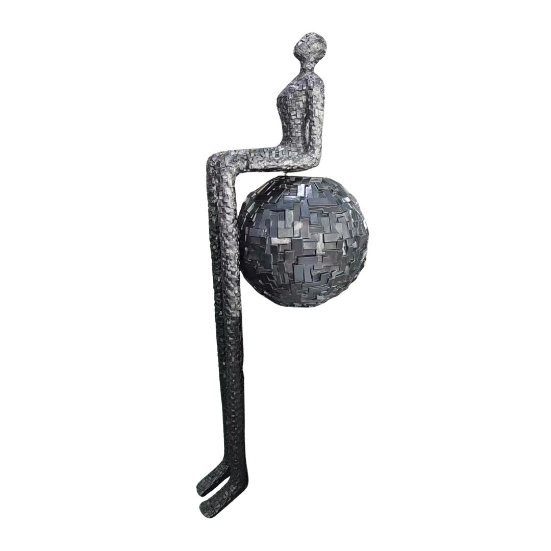 Fiberglass sculpture by BEACON, model F9180, showcasing an artistic, modern artwork with sleek, textured surface and abstract design.