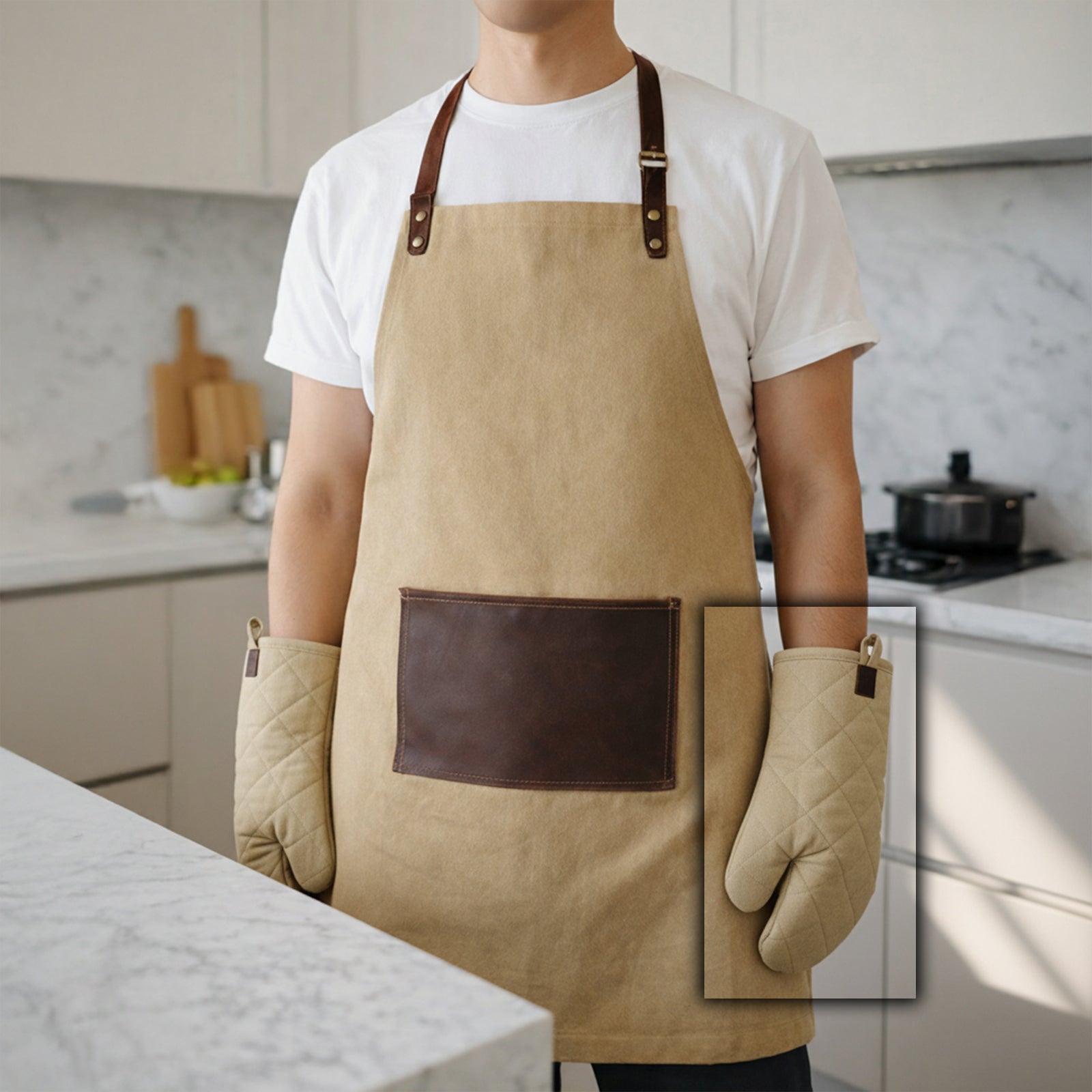 Flare Kitchen Glove - Sand Color - KBB230367-2/S - Kitchen Appliances - ebarza Furniture UAE | Shop Modern Furniture in Abu Dhabi & Dubai - مفروشات ايبازرا في الامارات | تسوق اثاث عصري وديكورات مميزة في دبي وابوظبي