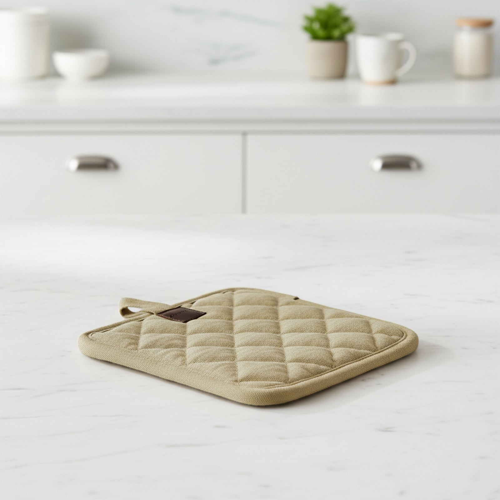 Flare Kitchen Pot Holder - Sand Color - KBB230367-3/P-H - Kitchen Appliances - ebarza Furniture UAE | Shop Modern Furniture in Abu Dhabi & Dubai - مفروشات ايبازرا في الامارات | تسوق اثاث عصري وديكورات مميزة في دبي وابوظبي