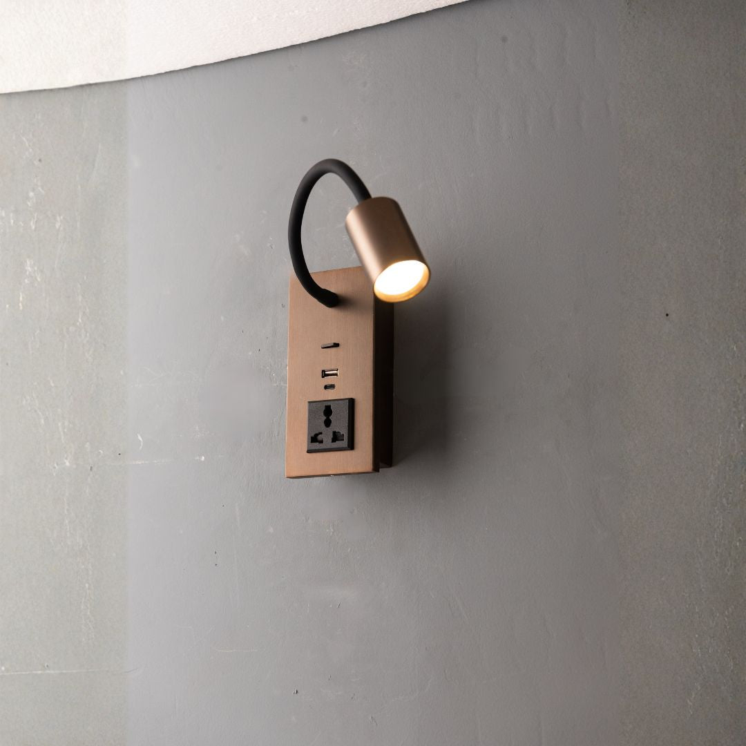 Flexo Hotel Style Headboard/ Wall Reading Lamp Flexo-Ez-WL-28AB - Wall Lamps - ebarza Furniture UAE | Shop Modern Furniture in Abu Dhabi & Dubai - مفروشات ايبازرا في الامارات | تسوق اثاث عصري وديكورات مميزة في دبي وابوظبي