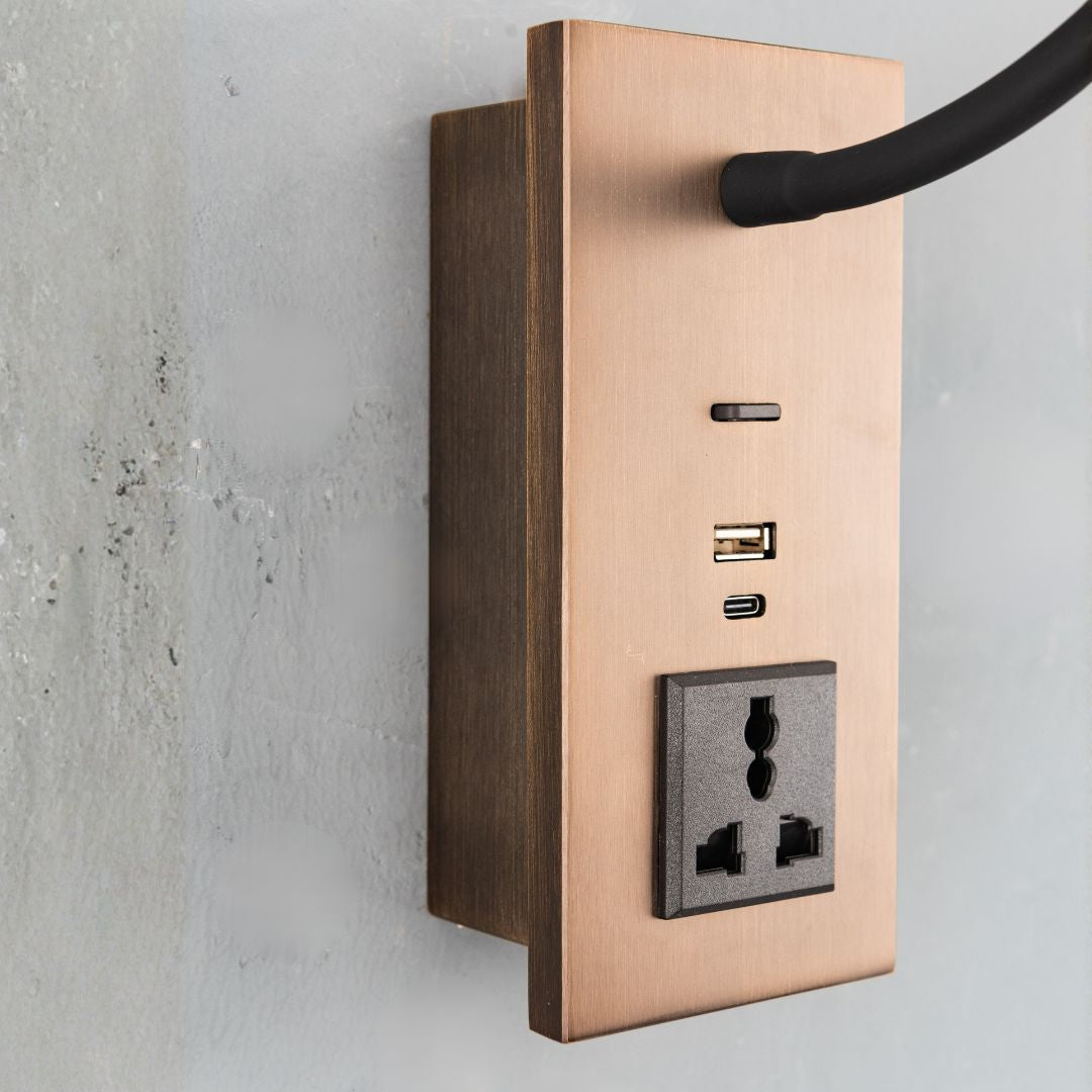 Flexo Hotel Style Headboard/ Wall Reading Lamp Flexo-Ez-WL-28AB - Wall Lamps - ebarza Furniture UAE | Shop Modern Furniture in Abu Dhabi & Dubai - مفروشات ايبازرا في الامارات | تسوق اثاث عصري وديكورات مميزة في دبي وابوظبي