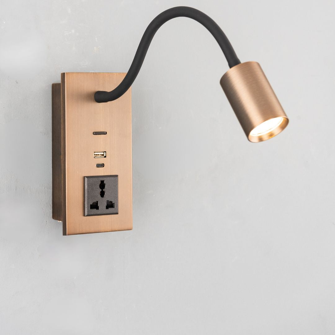 Flexo Hotel Style Headboard/ Wall Reading Lamp Flexo-Ez-WL-28AB - Wall Lamps - ebarza Furniture UAE | Shop Modern Furniture in Abu Dhabi & Dubai - مفروشات ايبازرا في الامارات | تسوق اثاث عصري وديكورات مميزة في دبي وابوظبي