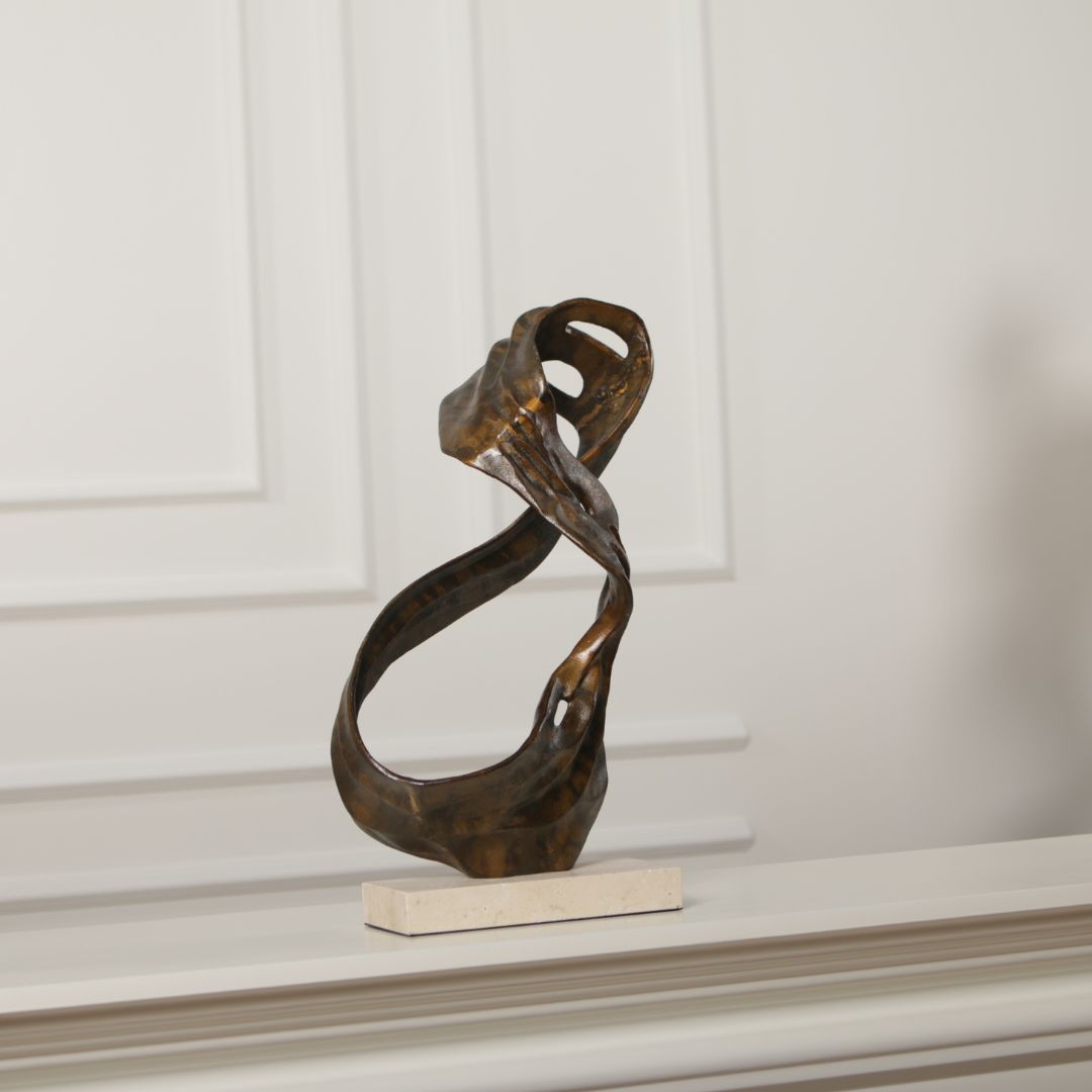 Pre-order 15 Days Delivery Flowing Balance Sculpture KA5182A - Home Decor Figurines - ebarza Furniture UAE | Shop Modern Furniture in Abu Dhabi & Dubai - مفروشات ايبازرا في الامارات | تسوق اثاث عصري وديكورات مميزة في دبي وابوظبي