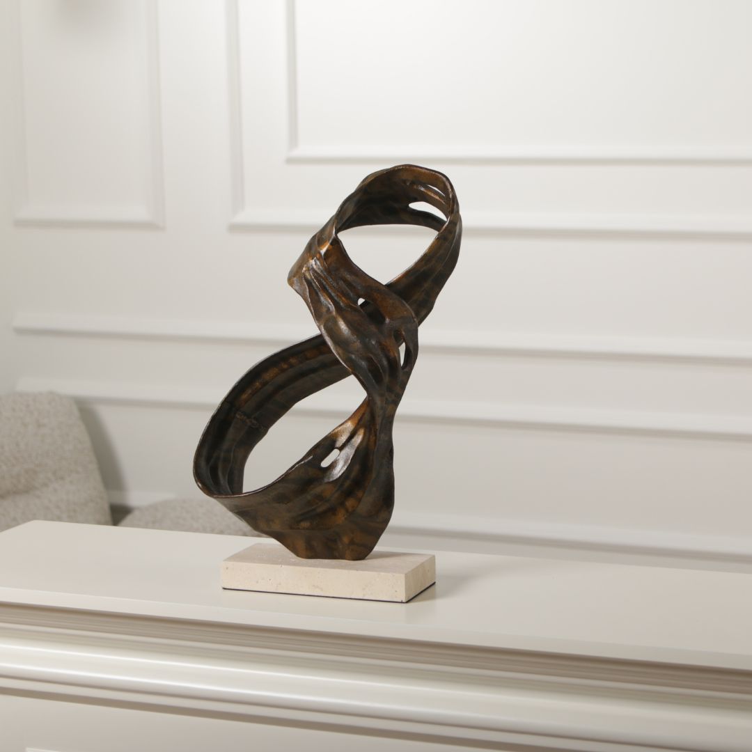 Pre-order 15 Days Delivery Flowing Balance Sculpture KA5182A - Home Decor Figurines - ebarza Furniture UAE | Shop Modern Furniture in Abu Dhabi & Dubai - مفروشات ايبازرا في الامارات | تسوق اثاث عصري وديكورات مميزة في دبي وابوظبي