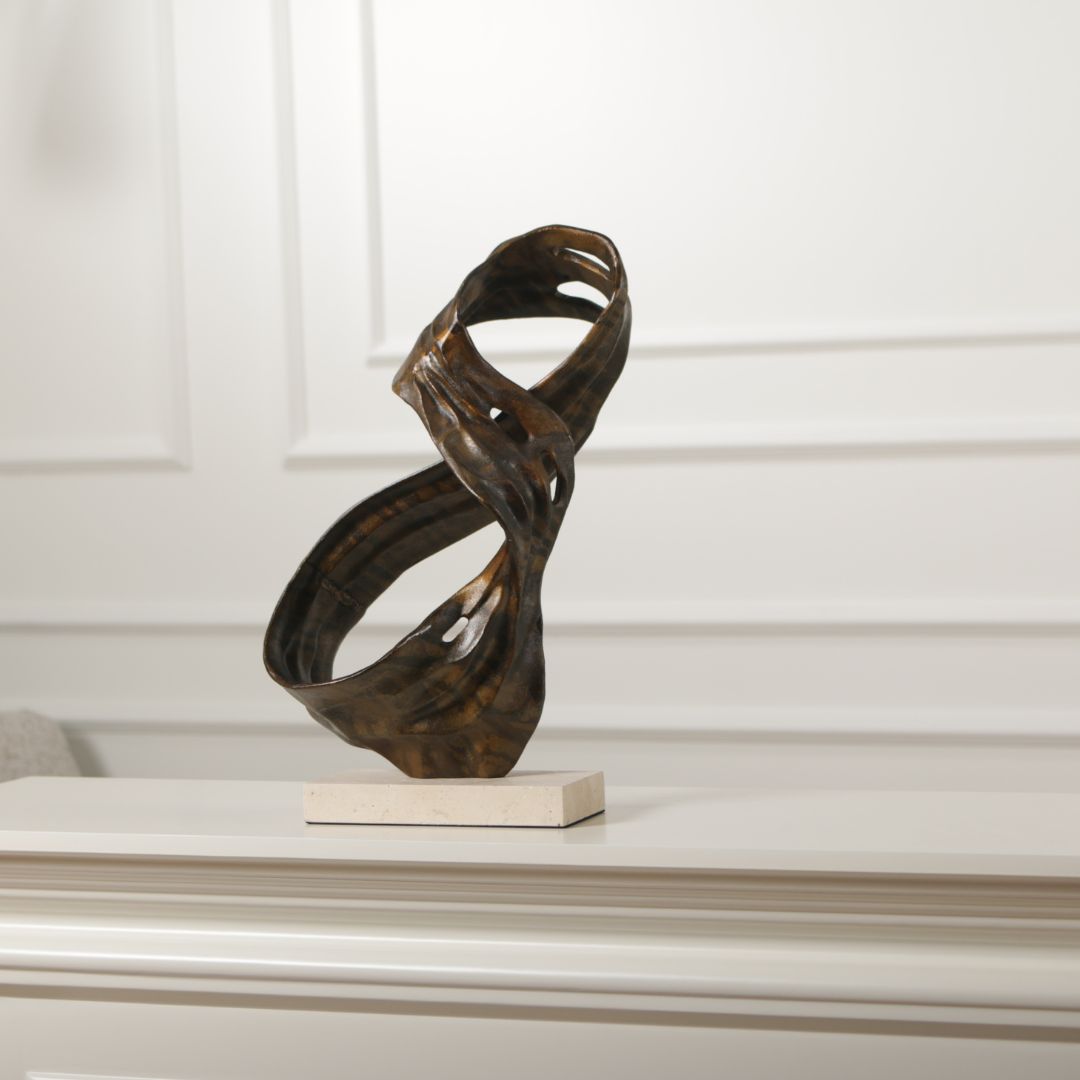 Pre-order 15 Days Delivery Flowing Balance Sculpture KA5182A - Home Decor Figurines - ebarza Furniture UAE | Shop Modern Furniture in Abu Dhabi & Dubai - مفروشات ايبازرا في الامارات | تسوق اثاث عصري وديكورات مميزة في دبي وابوظبي