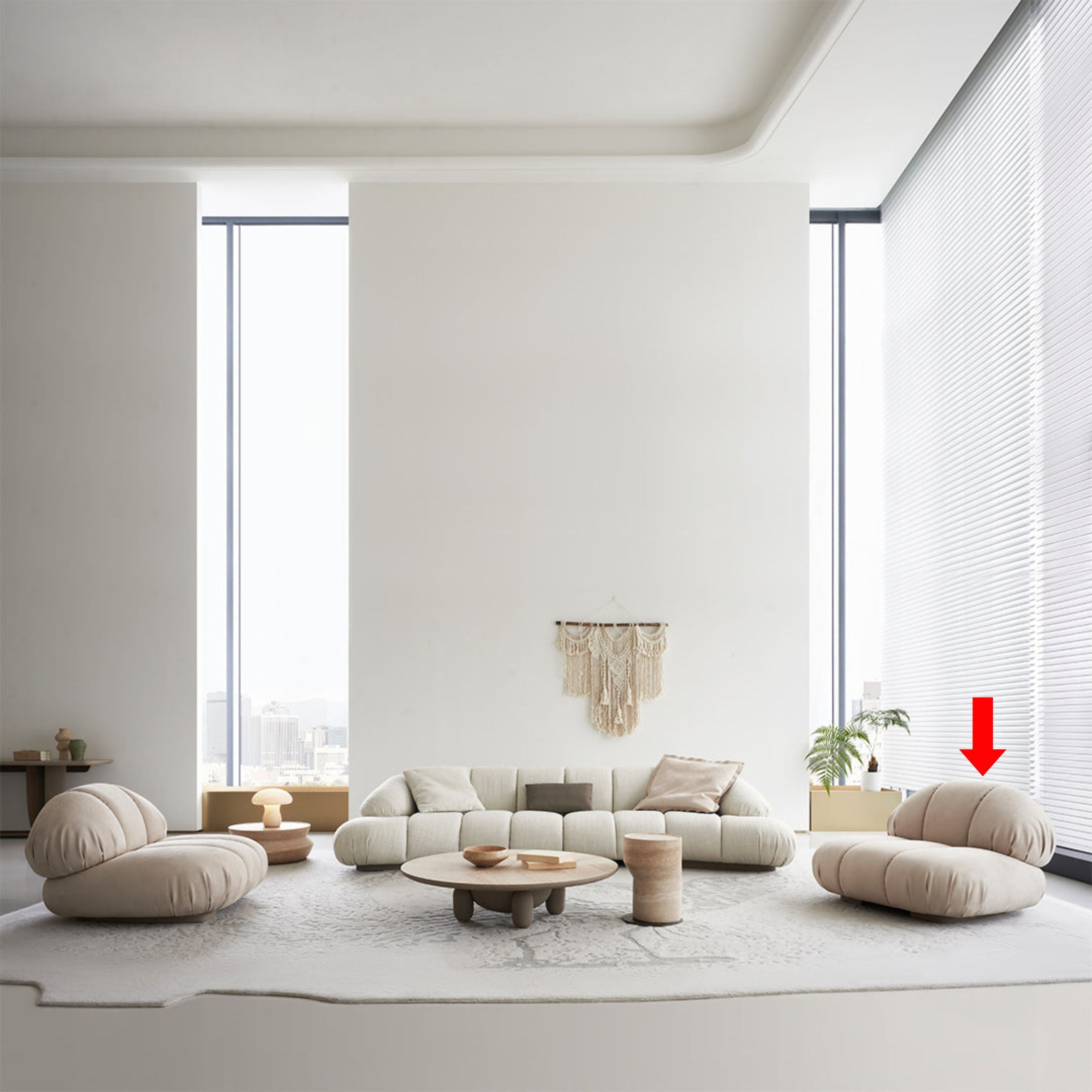 Nimbus Armchair AMCJ-DY6021 - Armchairs - ebarza Furniture UAE | Shop Modern Furniture in Abu Dhabi & Dubai - مفروشات ايبازرا في الامارات | تسوق اثاث عصري وديكورات مميزة في دبي وابوظبي