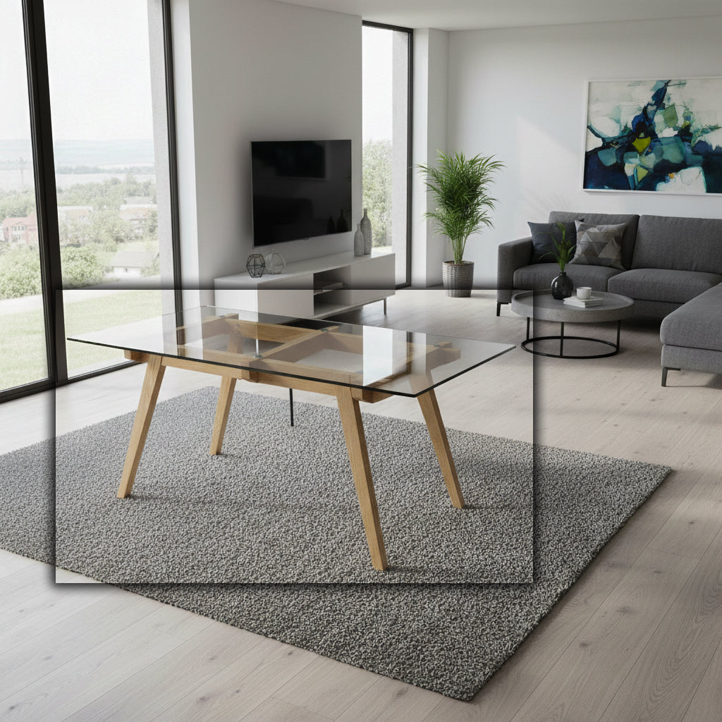 Halmstad Dinning Table 180 Cm Smz15140B-N - Dining Tables - ebarza Furniture UAE | Shop Modern Furniture in Abu Dhabi & Dubai - مفروشات ايبازرا في الامارات | تسوق اثاث عصري وديكورات مميزة في دبي وابوظبي