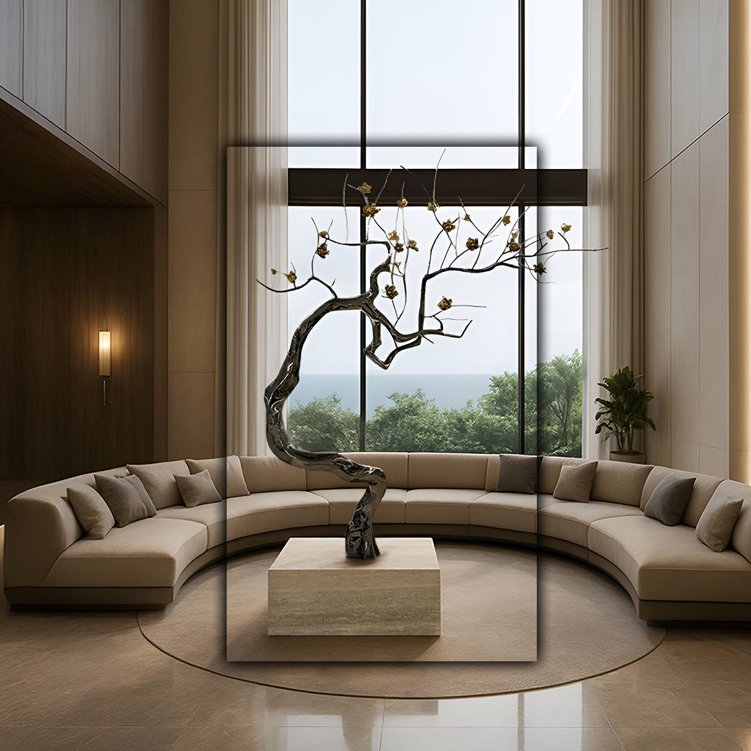 Hand Crafted Black Stainless Steel Artwork 20240056 - Artwork - ebarza Furniture UAE | Shop Modern Furniture in Abu Dhabi & Dubai - مفروشات ايبازرا في الامارات | تسوق اثاث عصري وديكورات مميزة في دبي وابوظبي