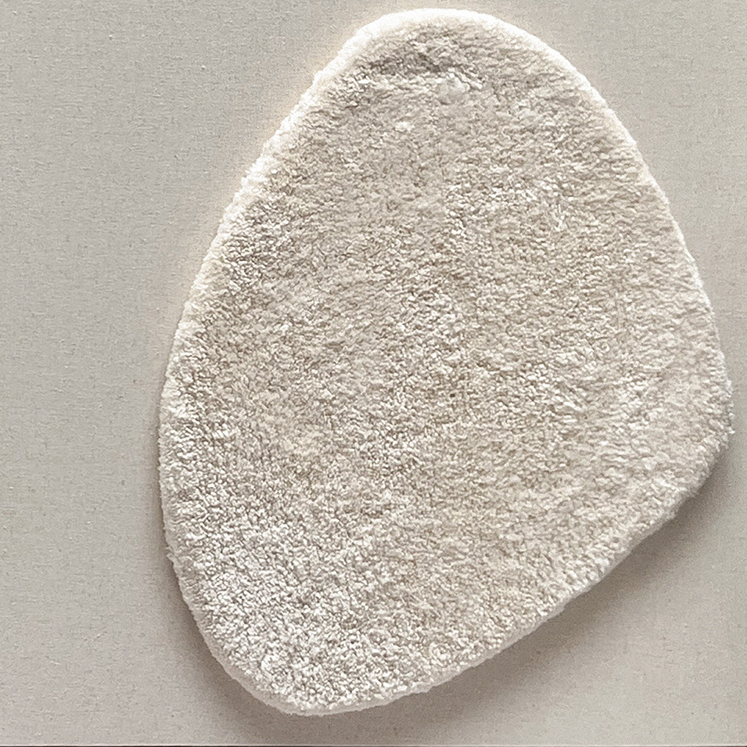 Set of 3 handmade fiber textile wall art paintings, 70x90cm, by BEACON, featuring intricate fabric designs and vibrant textures.