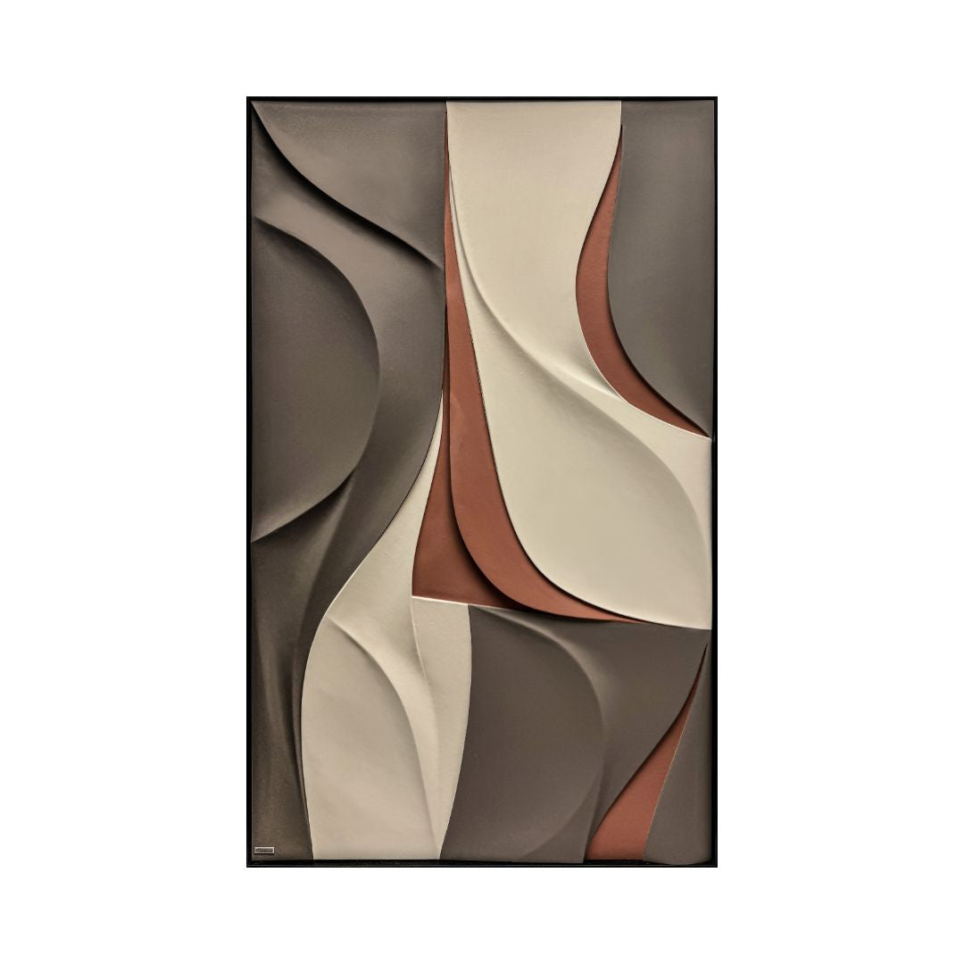 Handmade wall art painting by BEACON, 110x180cm, featuring abstract design in textured paint on canvas.