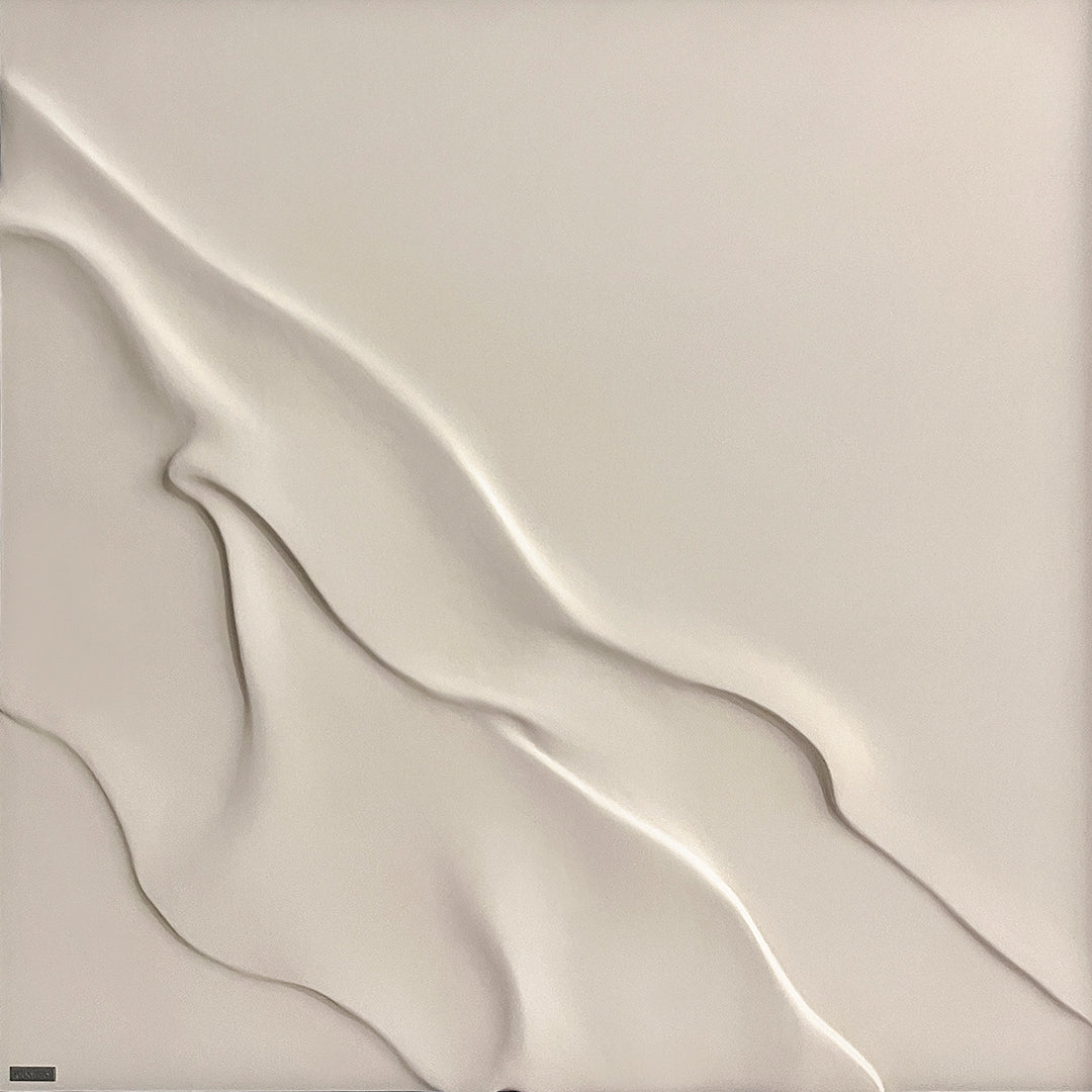 Handmade impasto wall art painting in 120x120cm, featuring textured brushstrokes on canvas by BEACON (TYDG).