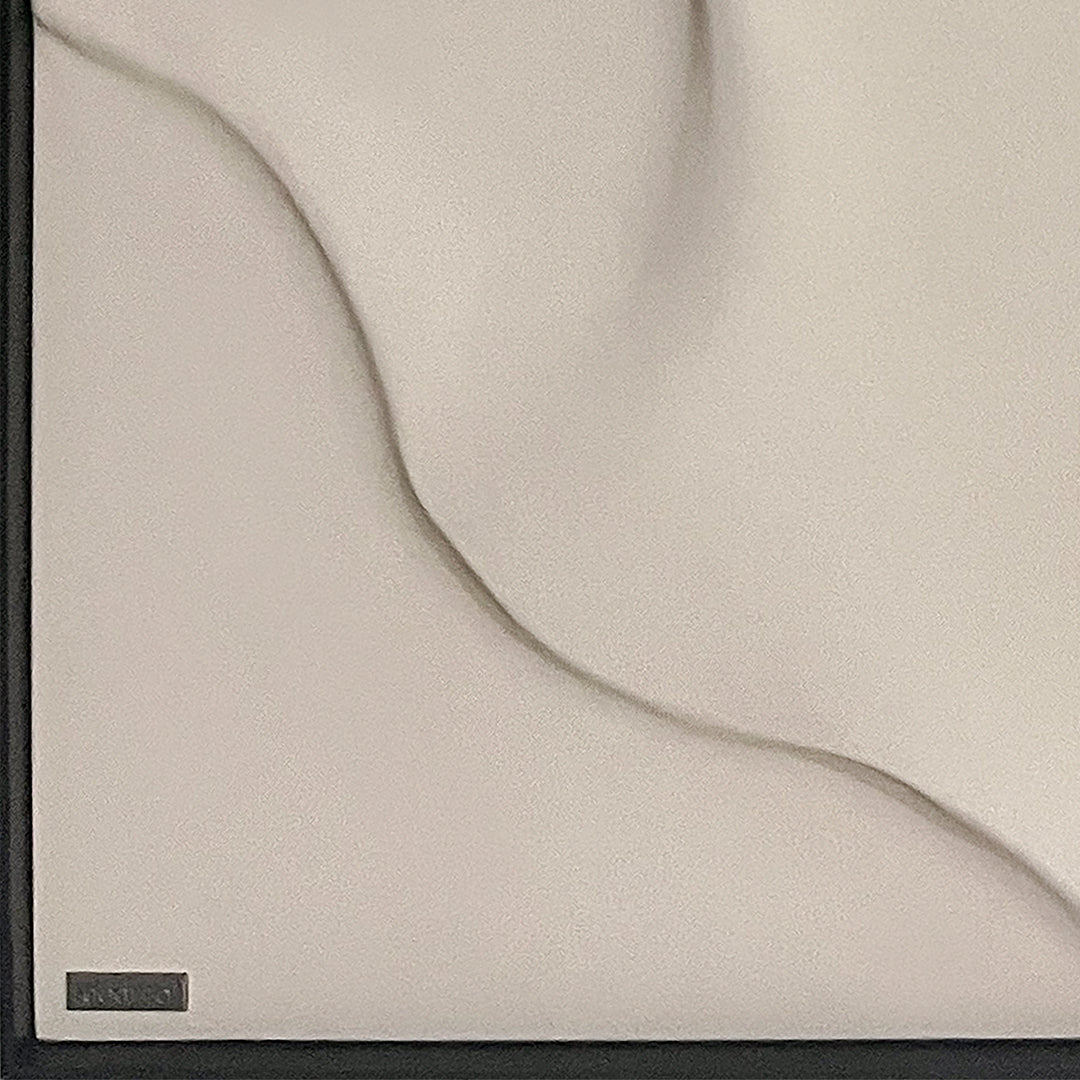 Handmade impasto wall art painting, 120x120cm, by BEACON, featuring textured abstract artwork for modern interior decor.