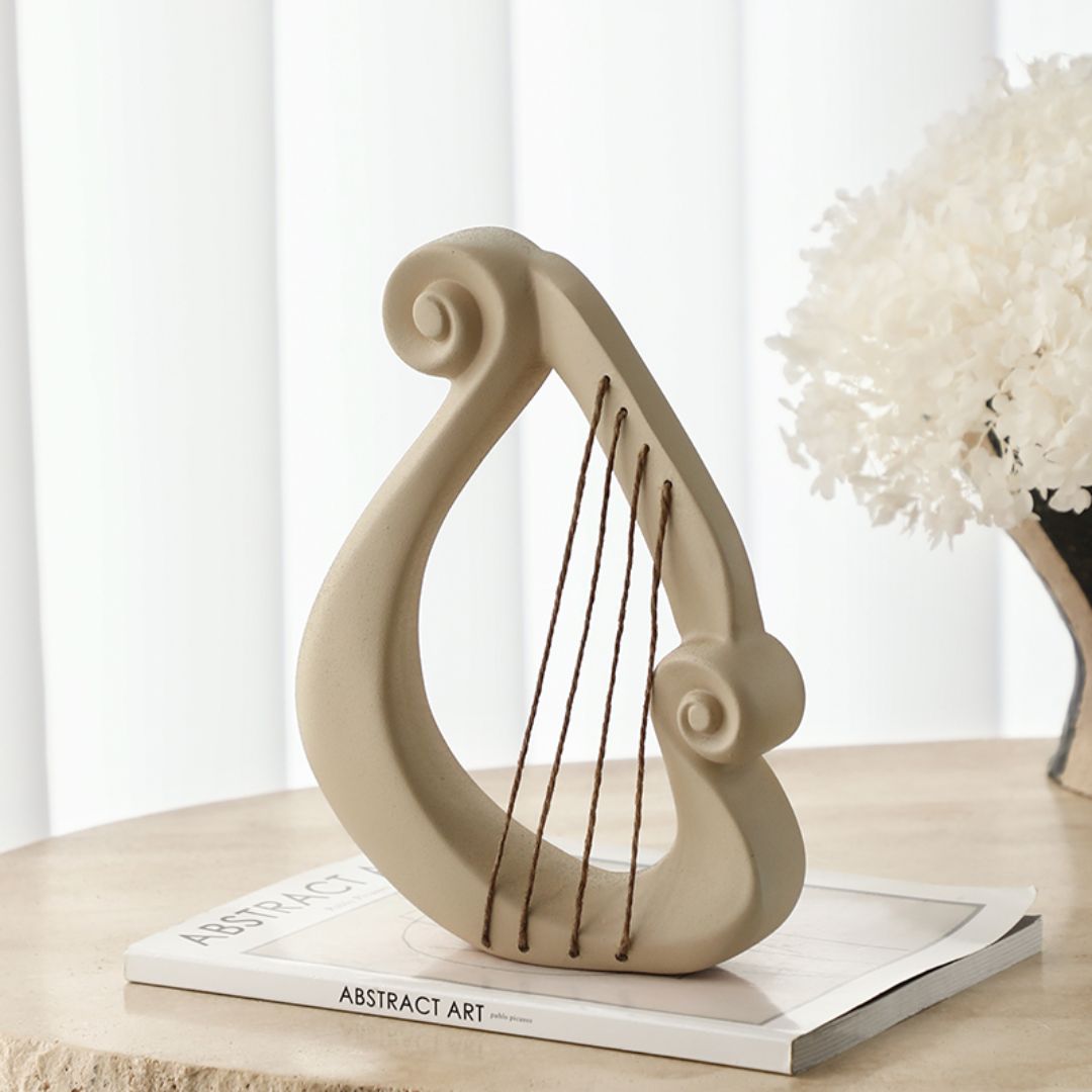 Harp Ornament FC-SZ25005 - Home Decor Figurines - ebarza Furniture UAE | Shop Modern Furniture in Abu Dhabi & Dubai - مفروشات ايبازرا في الامارات | تسوق اثاث عصري وديكورات مميزة في دبي وابوظبي