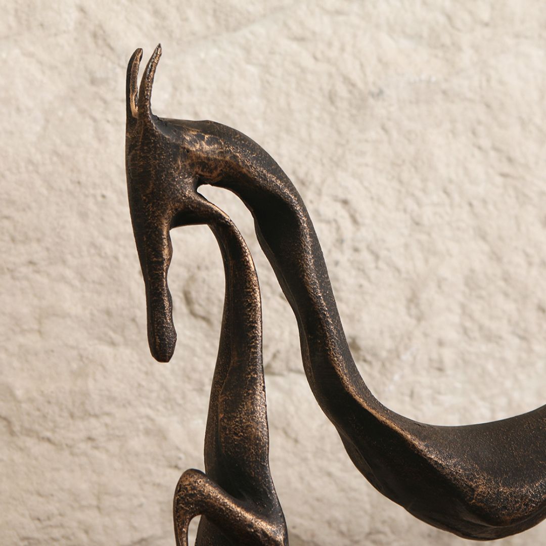 Pre-order 15 Days Delivery Hollow Horse Sculpture KA5112 - Home Decor Figurines - ebarza Furniture UAE | Shop Modern Furniture in Abu Dhabi & Dubai - مفروشات ايبازرا في الامارات | تسوق اثاث عصري وديكورات مميزة في دبي وابوظبي