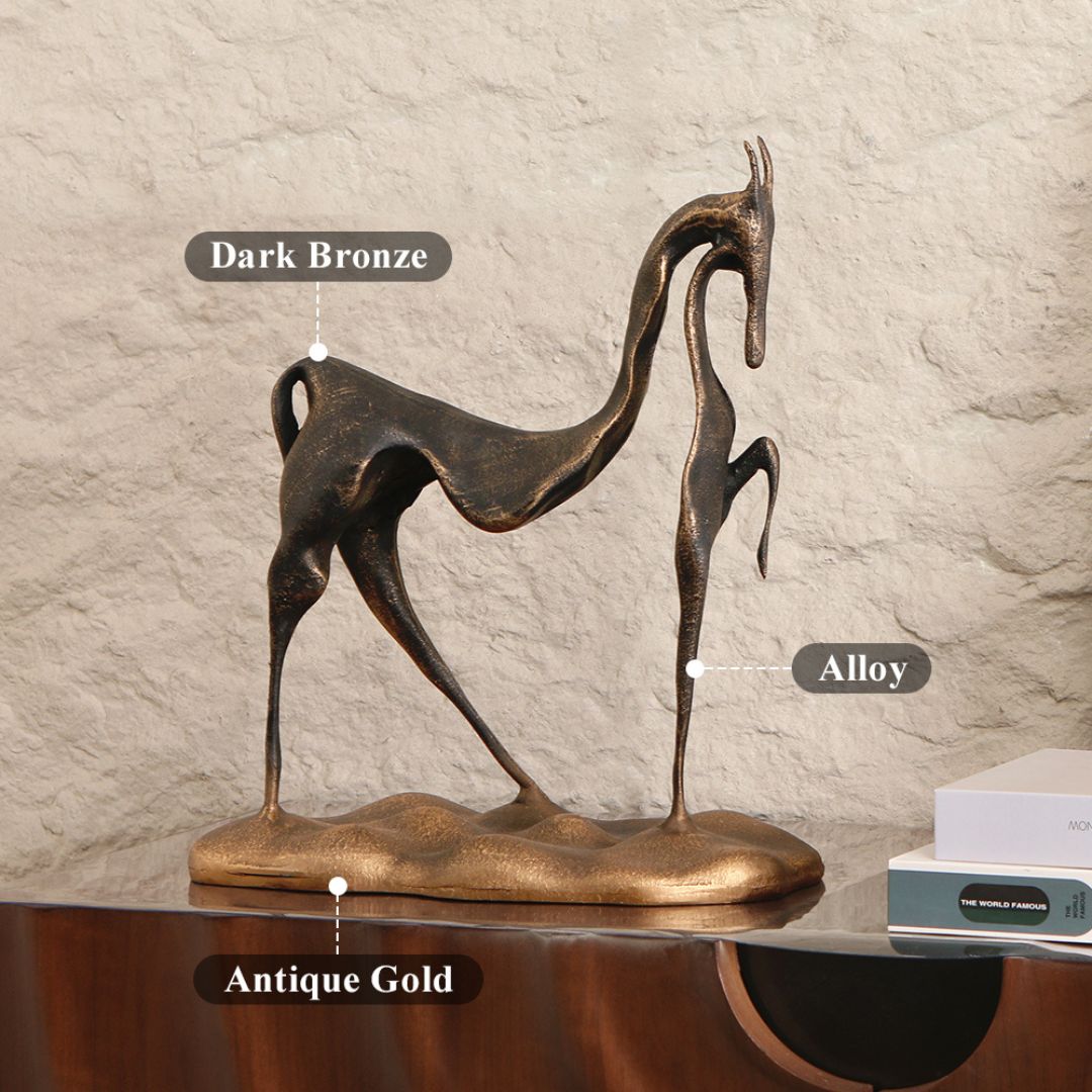 Pre-order 15 Days Delivery Hollow Horse Sculpture KA5112 - Home Decor Figurines - ebarza Furniture UAE | Shop Modern Furniture in Abu Dhabi & Dubai - مفروشات ايبازرا في الامارات | تسوق اثاث عصري وديكورات مميزة في دبي وابوظبي
