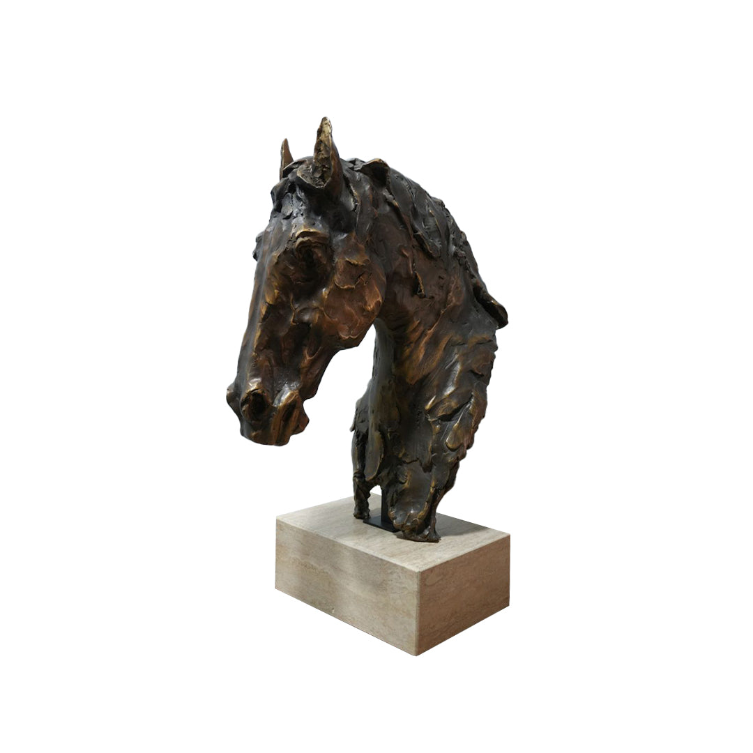 Horse Head Ornament TD-00135E - Home Decor Figurines - ebarza Furniture UAE | Shop Modern Furniture in Abu Dhabi & Dubai - مفروشات ايبازرا في الامارات | تسوق اثاث عصري وديكورات مميزة في دبي وابوظبي