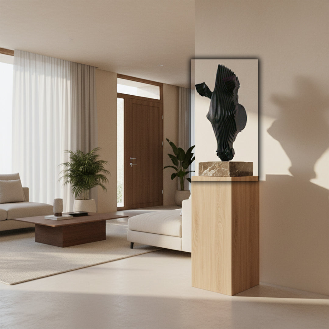 Hourse Head Hand Crafted Stainless Steel Table Artwork BJ20250004