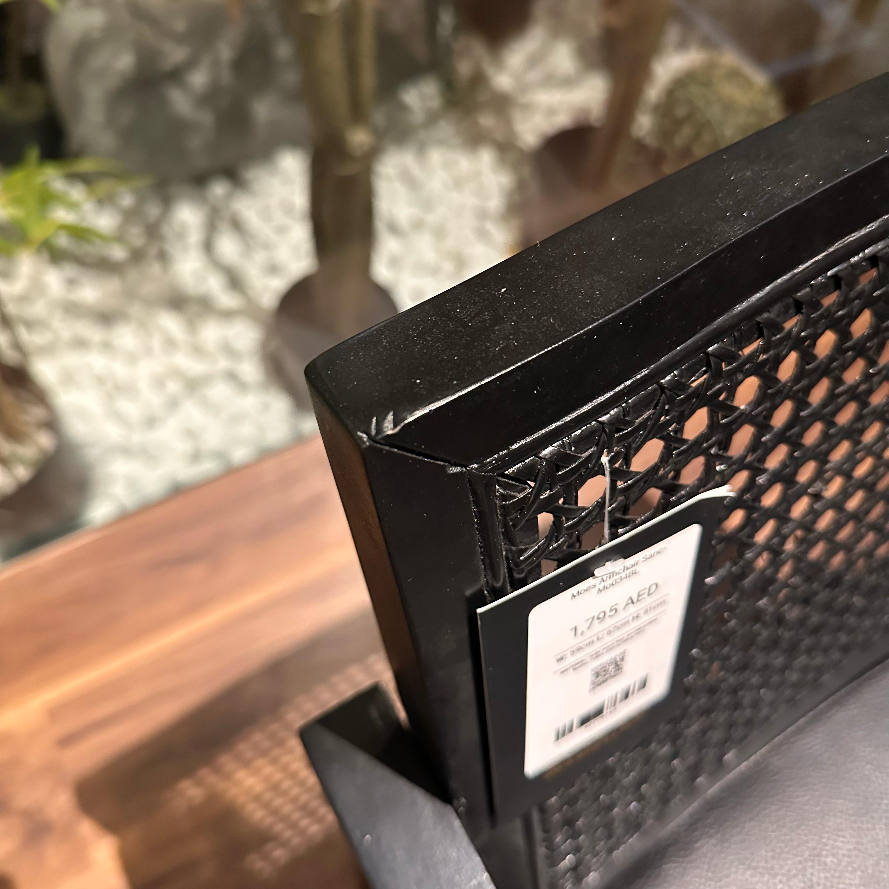 Display Item - Moes Armchair Sanc-Mo034-Black cord -YAS - DISPLAY ITEM - ebarza Furniture UAE | Shop Modern Furniture in Abu Dhabi & Dubai - مفروشات ايبازرا في الامارات | تسوق اثاث عصري وديكورات مميزة في دبي وابوظبي